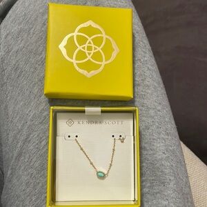 Kendra Scott - Mini Elisa - Gold And Turqouise